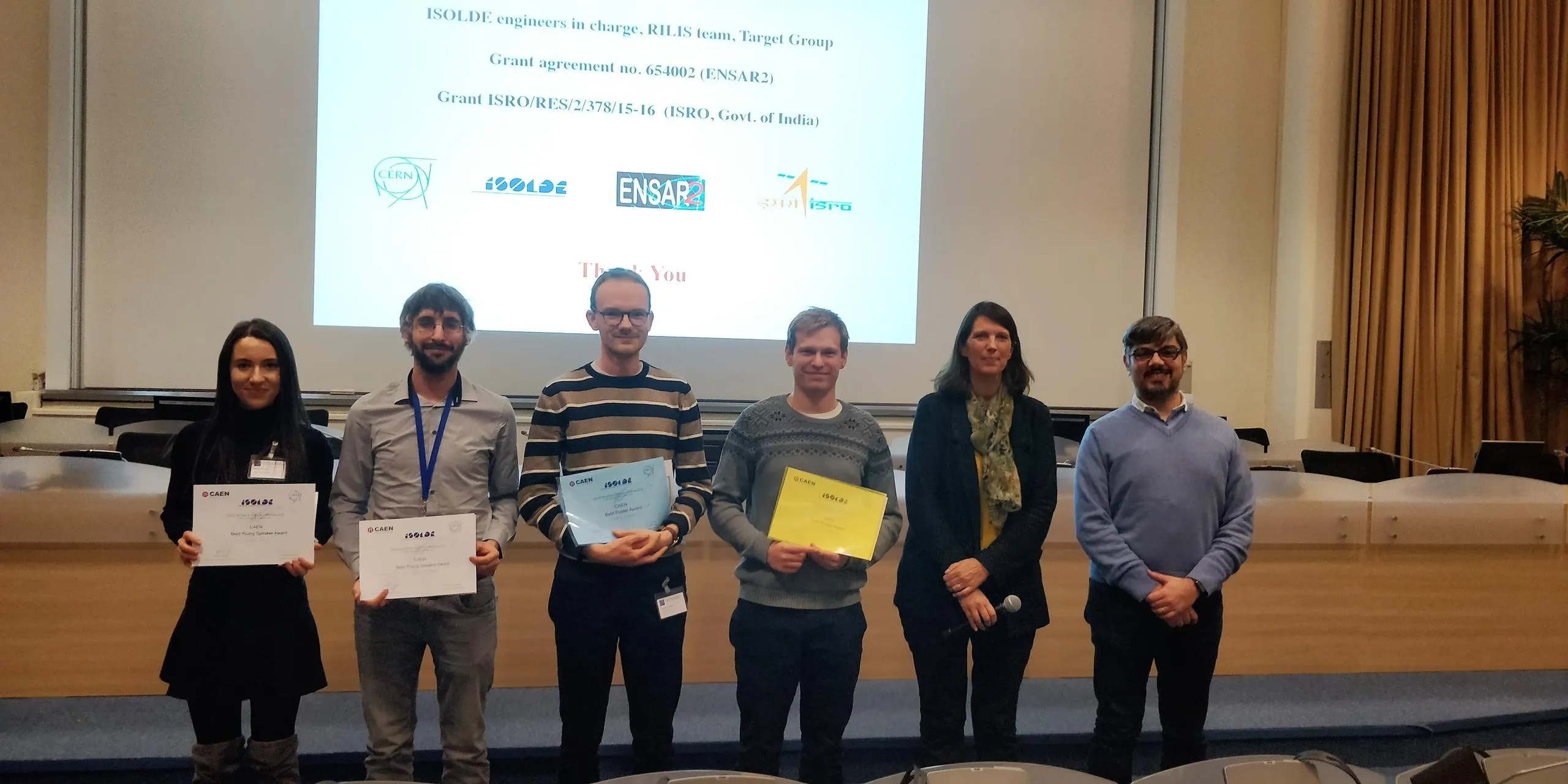 ISOLDE Workshop 2019 Prize Winners